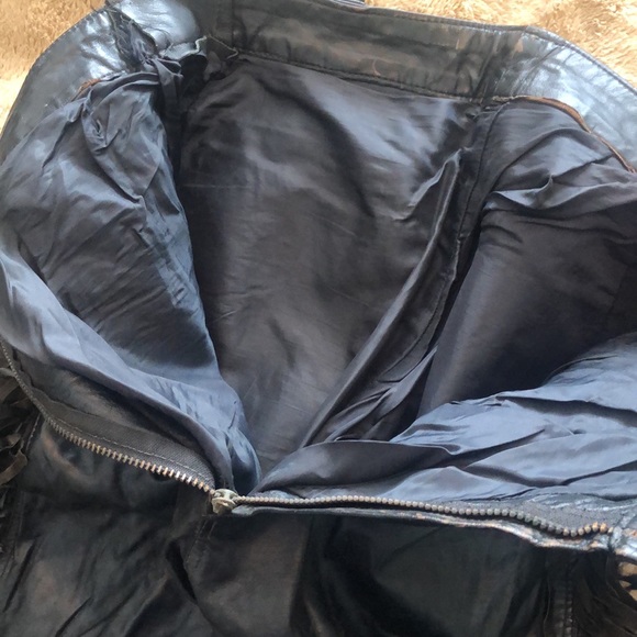 Men’s Vintage Leather pants with fringe and liner inside. 32 W 29L - Picture 5 of 5